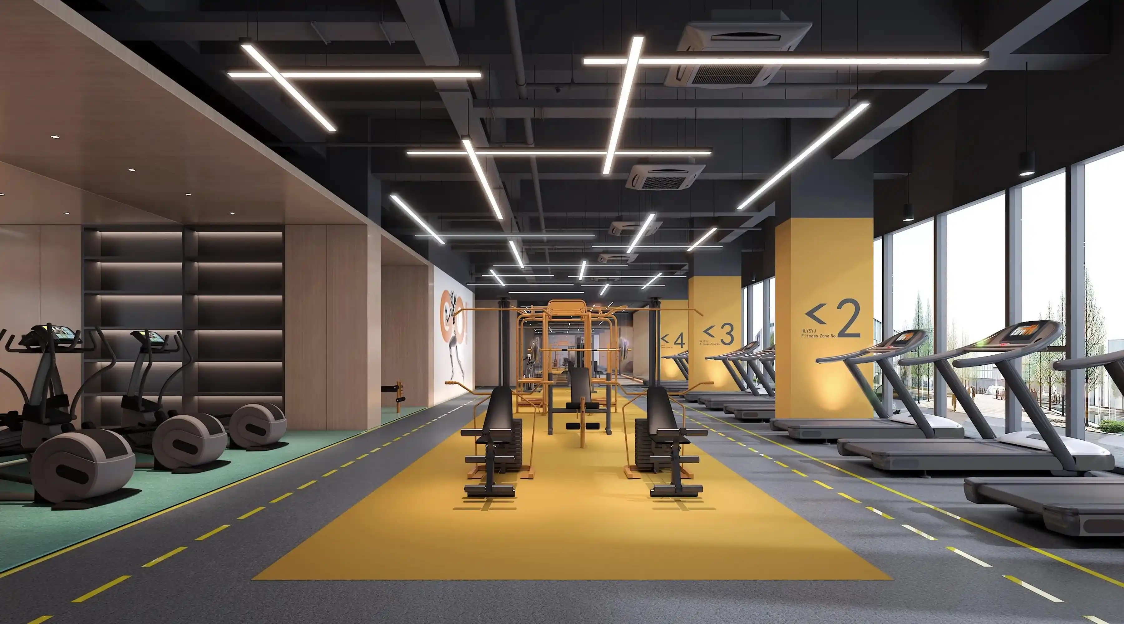 Ground Vista Gym Interior